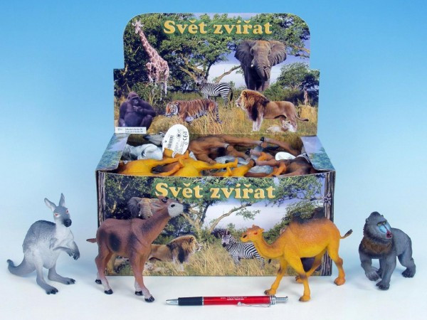 Zwierzęta safari plastikowe 12-18cm asst 8 gatunków
