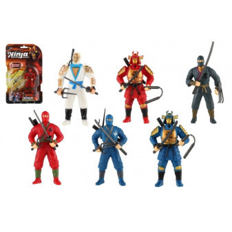 Plastikowa figurka Ninja 10cm z akcesoriami, mix gatunków na karcie 15,5x25,5x4cm