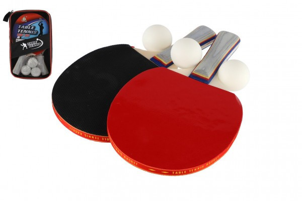 Zestaw do tenisa stołowego i ping-ponga 2 rakietki + 3 piłeczki w etui