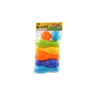 Skittles 10szt + kulki 2szt plastikowe w woreczku 22,5x43cm