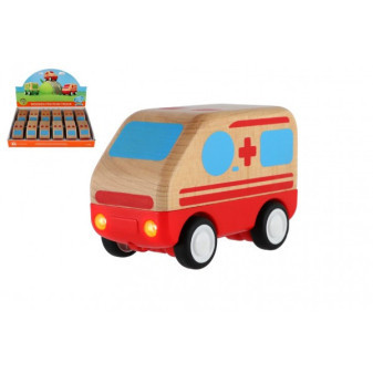 Ambulans samochodowy drewno na kole zamachowym 11cm 18m+