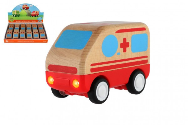 Ambulans samochodowy drewno na kole zamachowym 11cm 18m+