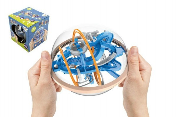 Edukacyjna piłka-puzzle 80 kroków plastikowa 18cm w pudełku 19x20x19cm wzór CZ