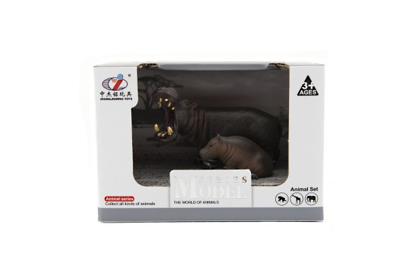 ZOO zwierzęta safari 11cm zestaw plastikowy 2 szt. 2 gatunki w pudełku 16x11x9,5cm