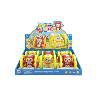 Brelok plastikowy 12x10cm zasilany na baterie z dźwiękiem i światłem 2 kolory 6 szt w pudełku 24m+