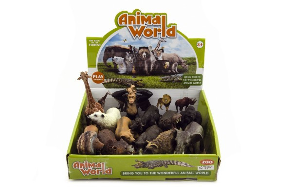 ZOO zwierzęta safari plastikowe 10cm mieszanka gatunków