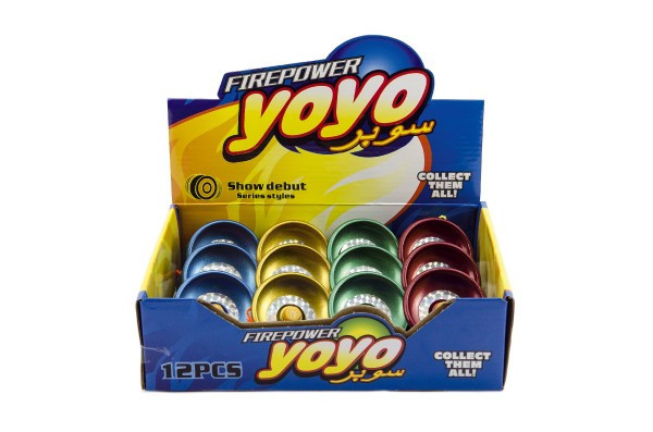 Yo-yo metalowe 6cm asst mix kolorów w woreczku 12 szt. w kartonie