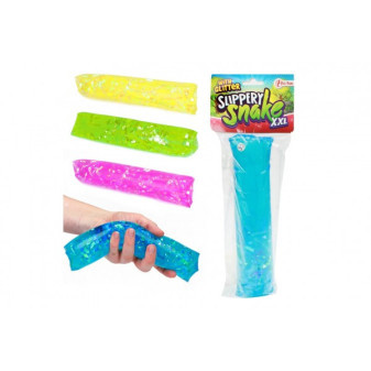 Wąż wodny musujący XXL slime antystresowy 25cm 4 kolory w woreczku