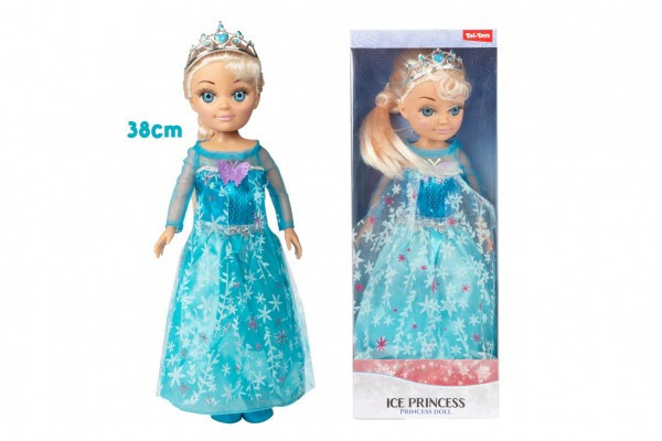 Lalka Księżniczka lód/zima plastik 38cm w pudełku 15x40x8,5cm