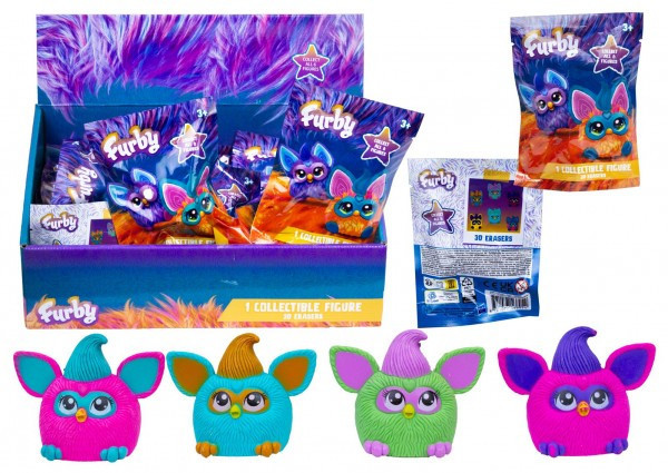 Figurka Furby 3D gumowa mieszanka gatunków w woreczku