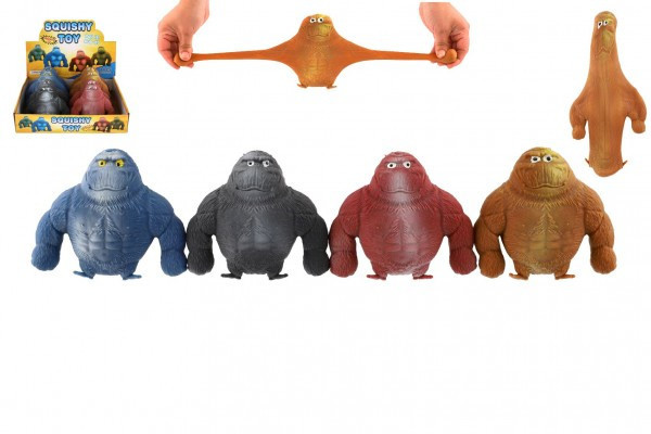 Gorilla antystresowa elastyczna wypełniona piaskiem 400 g silikonu 12 cm 4 kolory