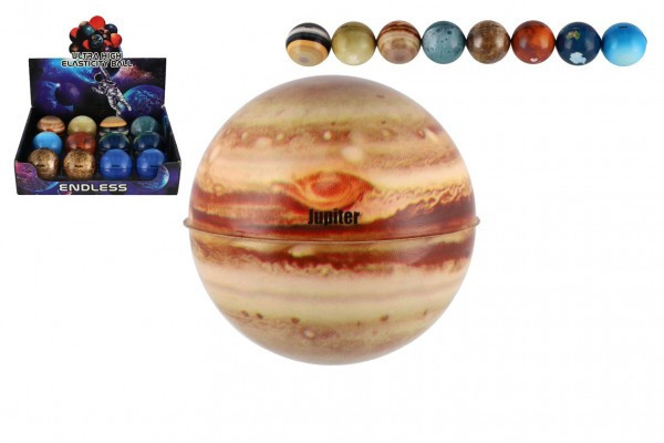 Piłka niezwykle sprężysta pianka planetarna 6cm, mieszanka gatunków