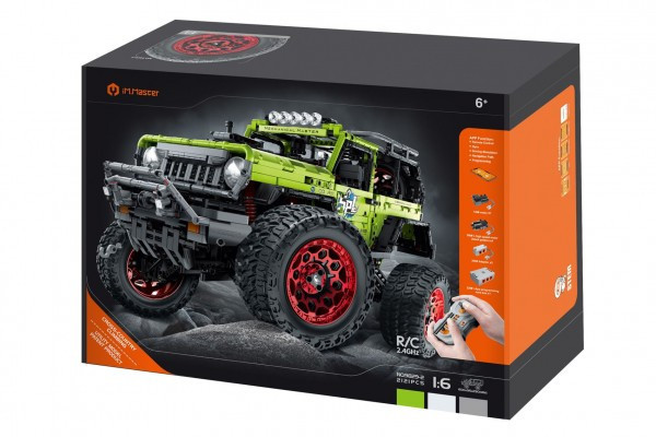 Zestaw RC samochodu terenowego iM.MASTER, składany plastik, 2,4 GHz, 2121 elementów, 2121 elementów. pakiet+nietoperz. w krabie. 42x3