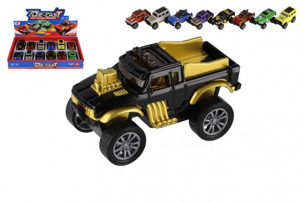 Samochód terenowy mini metal/plastik 6,5 cm odrzut mix typów