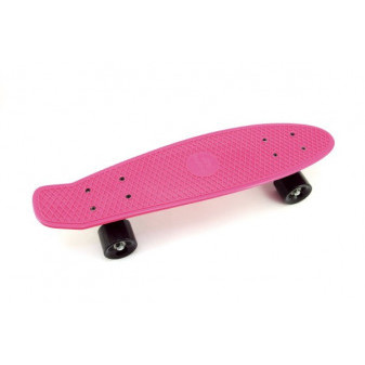 Deskorolka - pennyboard 60cm nośność 90kg, metalowe osie, kolor różowy, czarne kółka