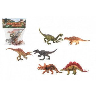 Dinosaurus plast 15-16cm 6ks v sáčku