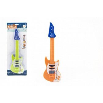 Gitara z plastikowym kilofem 42cm Zwierzęta i ich opaska 2 kolory na karcie