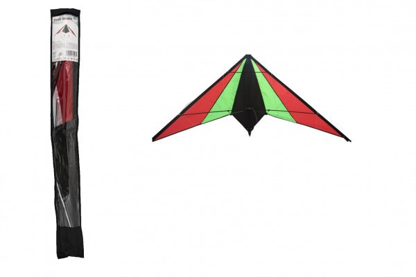 Latający latawiec nylonowy 130x65cm kolorowy w pokrowcu 10x100cm