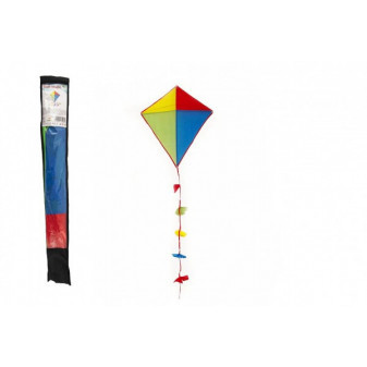 Latawiec latający nylon 70x60cm kolorowy w torbie 10x70cm
