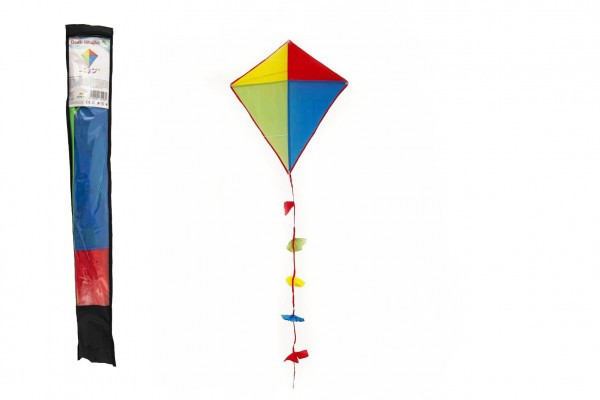 Latawiec latający nylon 70x60cm kolorowy w torbie 10x70cm