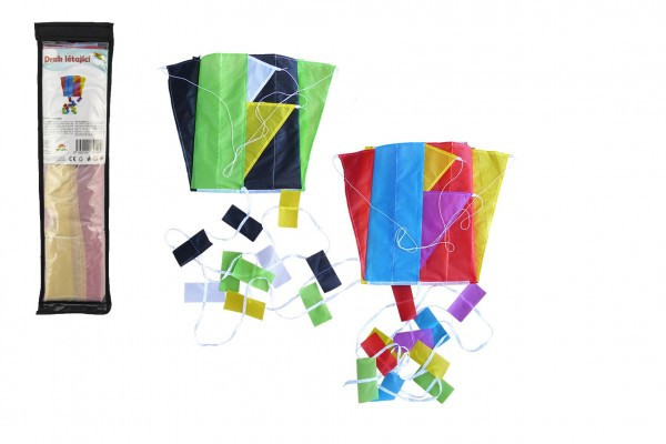 Latawiec latający nylon 60x45cm kolorowy w torbie 10x40cm