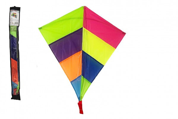Latawiec latający nylon 88x81cm kolorowy w torbie 10x90cm