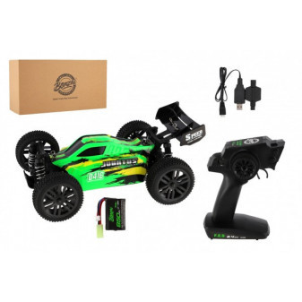 Samochód RC Buggy Bonzai Jubatus terenowy 30cm plastikowy zielony akumulator 2,4 GHz + 2xdoba. pakuj w kraba. 40x14