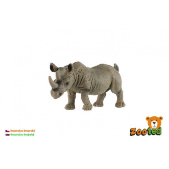 Dwurożny nosorożec zooted plastik 14cm