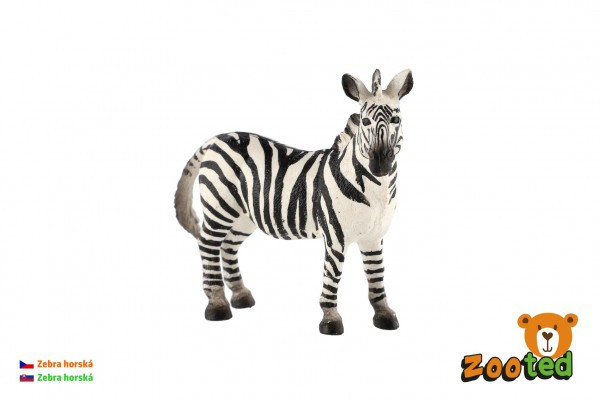 Plastikowy zooted Zebra Mountain 11 cm w torbie