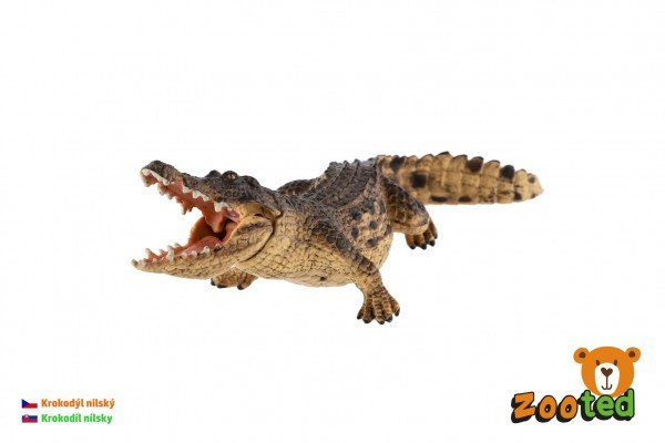 Krokodyl nilowy zooted plastik 18cm w torbie