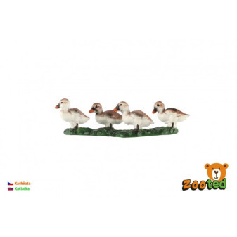 Kaczki domowe kaczki zooted plastikowe 8cm w woreczku