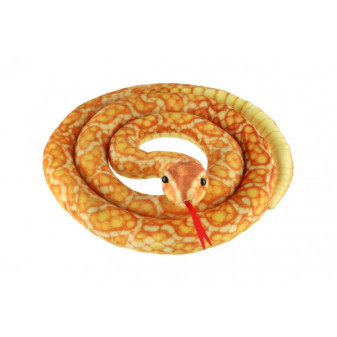 Pluszowy wąż 200cm pomarańczowo-żółty