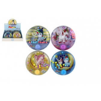 Puzzle do gier wodnych jednorożec plastikowe okrągłe 10cm 4 rodzaje