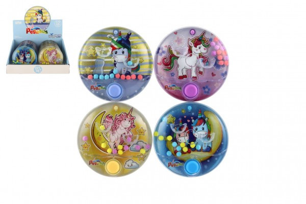 Puzzle do gier wodnych jednorożec plastikowe okrągłe 10cm 4 rodzaje