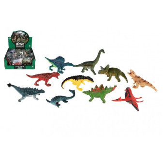 Plastikowy dinozaur zwierzęcy 7-9 cm, mieszanka gatunków w torbie