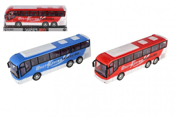 Pilot autobusowy plastikowy 31cm na kole zamachowym 2 kolory w blistrze