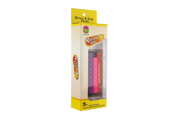 Puzzle cylinder/wieża w kolorze plastiku 11cm w pudełku 8x25x4,5cm