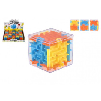 Kostka logiczna z kulką 4x4x4 plastikowa