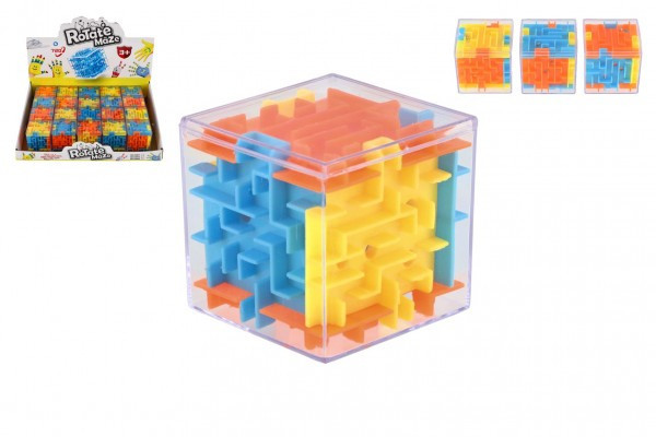 Kostka logiczna z kulką 4x4x4 plastikowa