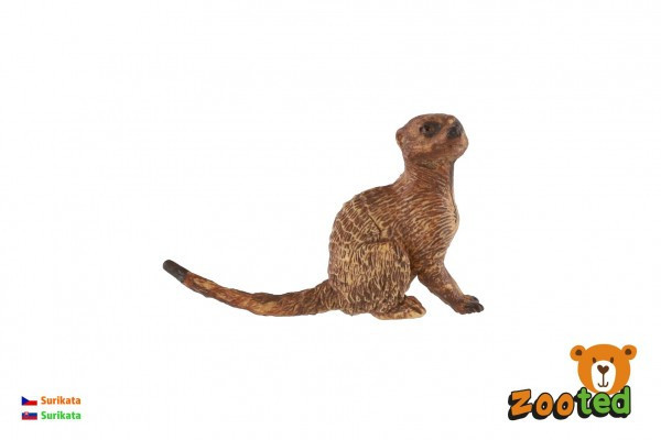Surykatka zooted plastikowa 6cm jasnobrązowa w torbie