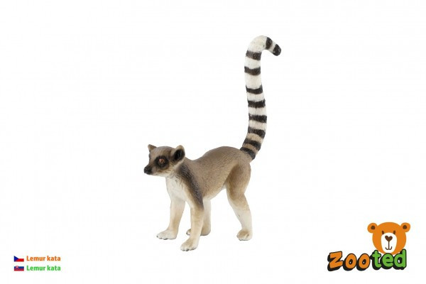 Kat lemur zapakował plastikową torbę 7cm