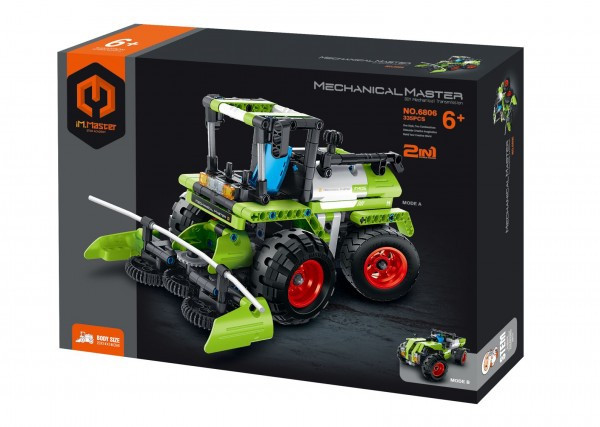 Zestaw konstrukcyjny iM.MASTER kombajn/traktor 2 w 1 plastikowy 335 części w pudełku 31x23x6,5cm