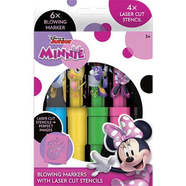 Minnie dmuchająca markery