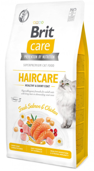 Brit Care Cat bezzbożowa pielęgnacja włosów 7kg