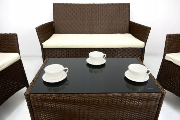 Zestaw sof ogrodowych Aga Rattan 0921