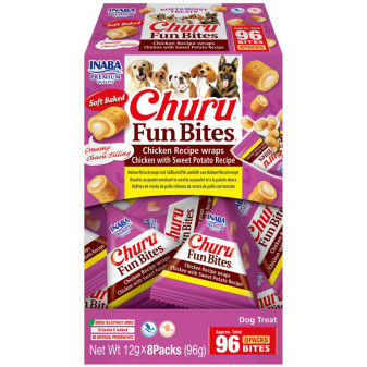 Dog Churu Fun Bites - Przepis na kurczaka Wraps Kurczak ze Słodkimi Ziemniakami Przepis 8x12g