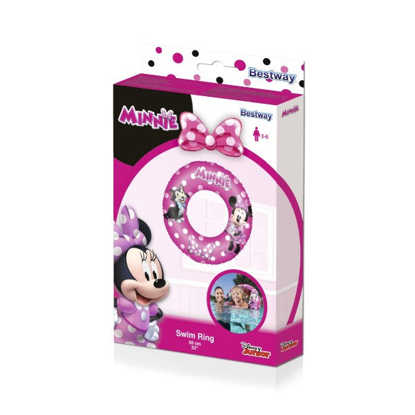 Minnie dmuchany okrąg średnica 56cm w pudełku 12x19,5cm od 3-6 lat