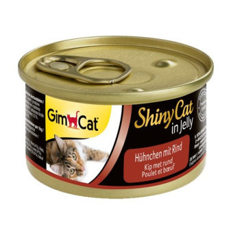 Konserwa SHINY CAT kurczak z wołowiną 70g