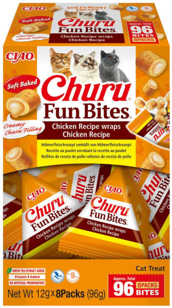 Cat Churu Fun Bites - Przepis na kurczaka Wraps Przepis na kurczaka 8x12g