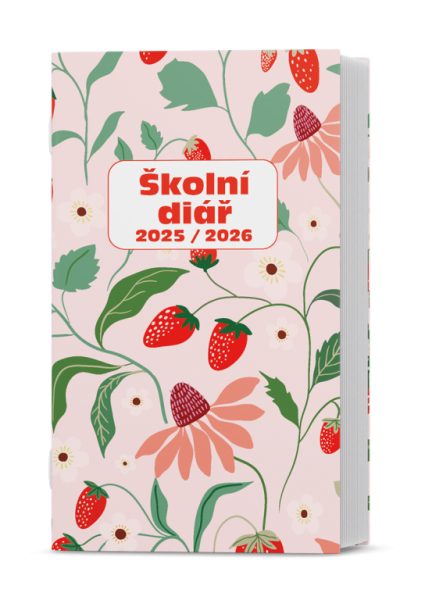 Dziennik tygodniowy - Kamil - laminowany - Truskawki